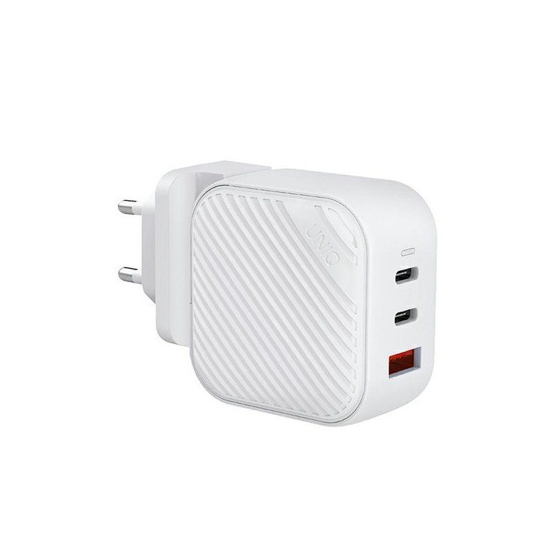 UNIQ Verge Pro 66W GaN USB-C sieninis įkroviklis - baltas