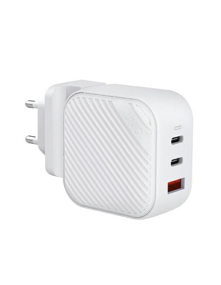 UNIQ Verge Pro 66W GaN USB-C sieninis įkroviklis - baltas UNIQ Verge Pro 66W GaN USB-C sieninis įkroviklis - baltas