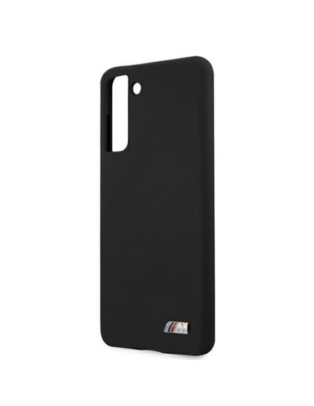 BMW Silicone M Collection dėklas, skirtas Samsung Galaxy S21+ - juodas BMW Silicone M Collection dėklas, skirtas Samsung Galaxy S21+ - juodas