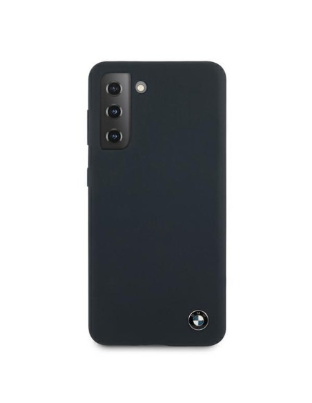 BMW Silicone Signature dėklas, skirtas Samsung Galaxy S21+ - tamsiai mėlynas BMW Silicone Signature dėklas, skirtas Samsung Galaxy S21+ - tamsiai mėlynas