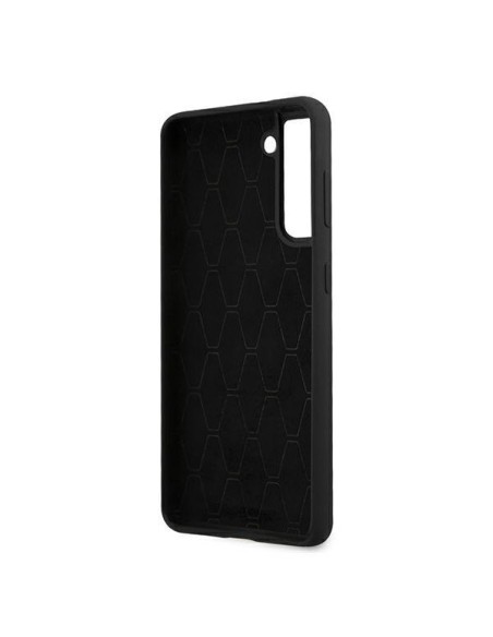 BMW Silicone Stripes M Collection dėklas, skirtas Samsung Galaxy S21+ - juodas BMW Silicone Stripes M Collection dėklas, skirtas Samsung Galaxy S21+ - juodas