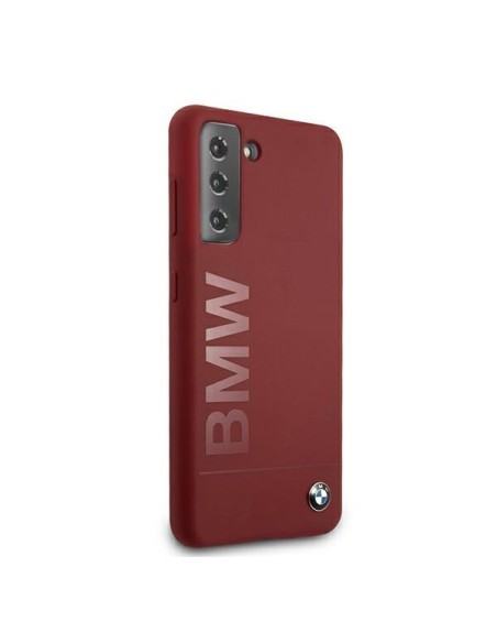 BMW Silicone Signature Logo dėklas, skirtas Samsung Galaxy S21+ - raudonas BMW Silicone Signature Logo dėklas, skirtas Samsung Galaxy S21+ - raudonas