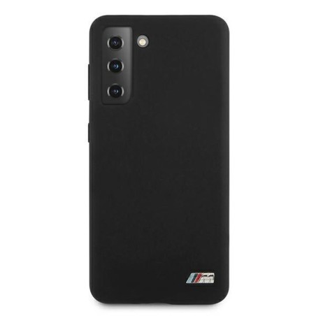 BMW Silicone M Collection dėklas, skirtas Samsung Galaxy S21 - juodas BMW Silicone M Collection dėklas, skirtas Samsung Galaxy S21 - juodas
