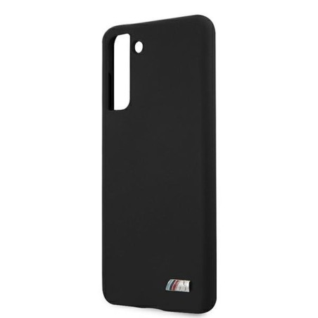 BMW Silicone M Collection dėklas, skirtas Samsung Galaxy S21 - juodas BMW Silicone M Collection dėklas, skirtas Samsung Galaxy S21 - juodas