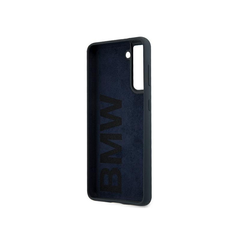 BMW Silicone Signature dėklas, skirtas Samsung Galaxy S21 - tamsiai mėlynas