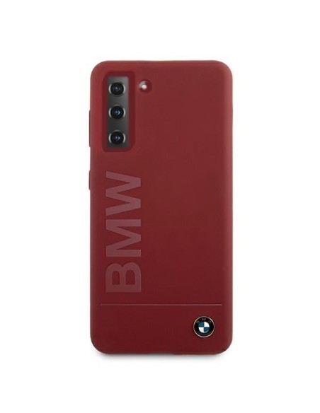 BMW Silicone Signature Logo dėklas, skirtas Samsung Galaxy S21 - raudonas BMW Silicone Signature Logo dėklas, skirtas Samsung Galaxy S21 - raudonas