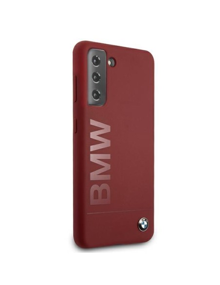 BMW Silicone Signature Logo dėklas, skirtas Samsung Galaxy S21 - raudonas BMW Silicone Signature Logo dėklas, skirtas Samsung Galaxy S21 - raudonas