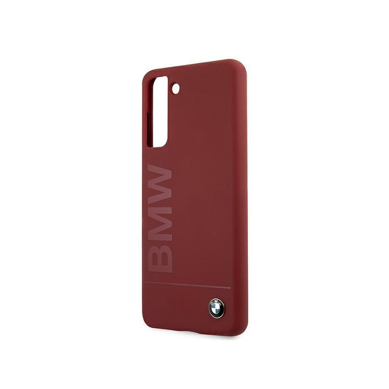 BMW Silicone Signature Logo dėklas, skirtas Samsung Galaxy S21 - raudonas