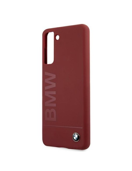 BMW Silicone Signature Logo dėklas, skirtas Samsung Galaxy S21 - raudonas BMW Silicone Signature Logo dėklas, skirtas Samsung Galaxy S21 - raudonas