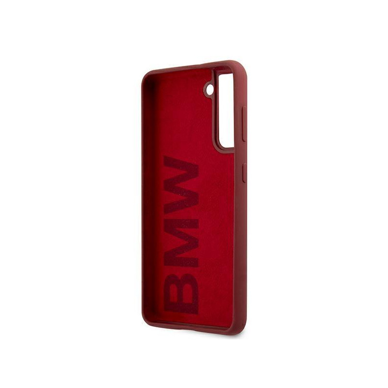 BMW Silicone Signature Logo dėklas, skirtas Samsung Galaxy S21 - raudonas