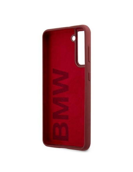 BMW Silicone Signature Logo dėklas, skirtas Samsung Galaxy S21 - raudonas BMW Silicone Signature Logo dėklas, skirtas Samsung Galaxy S21 - raudonas