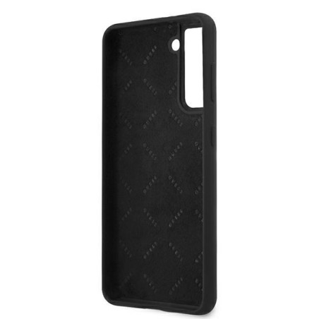 Guess Script Vintage dėklas, skirtas Samsung Galaxy S21+ - juodas Guess Script Vintage dėklas, skirtas Samsung Galaxy S21+ - juodas