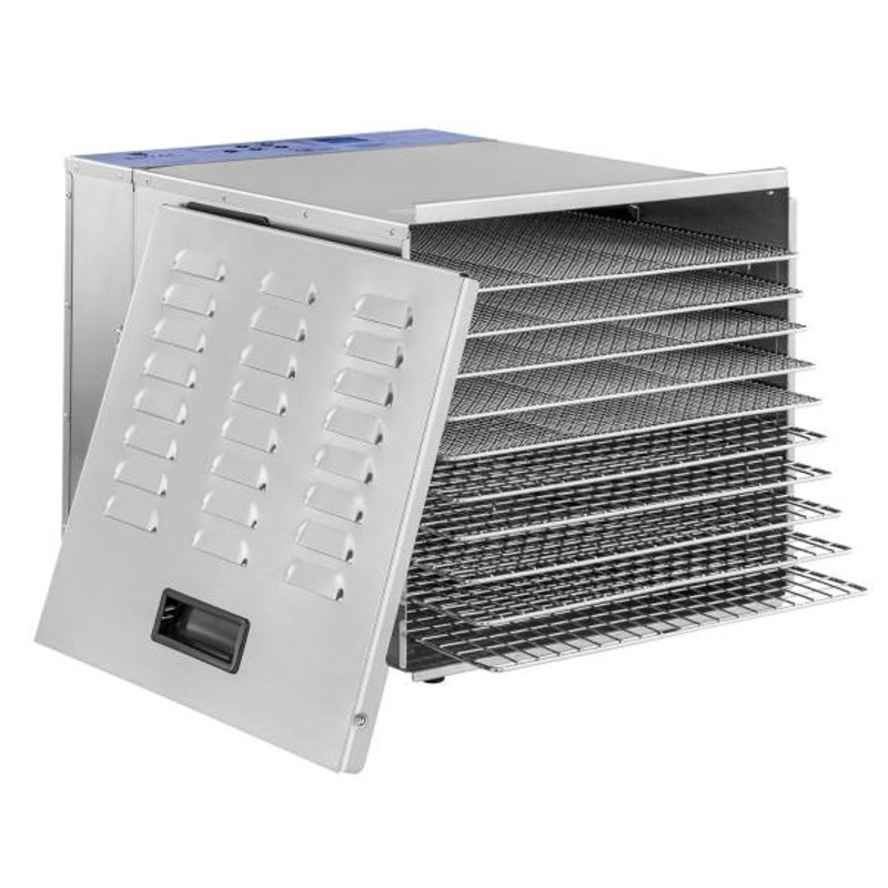 Profesionali pramoninė džiovykla maistui žolelėms vaisiams grybams 57L 1000W 230V