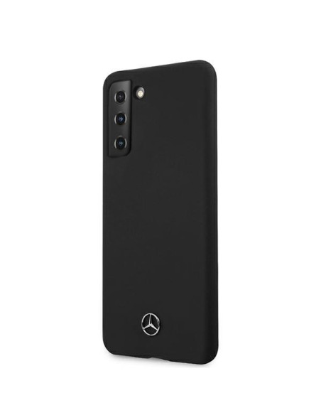 Mercedes Silicone Line dėklas Samsung Galaxy S21+ - juodas Mercedes Silicone Line dėklas Samsung Galaxy S21+ - juodas
