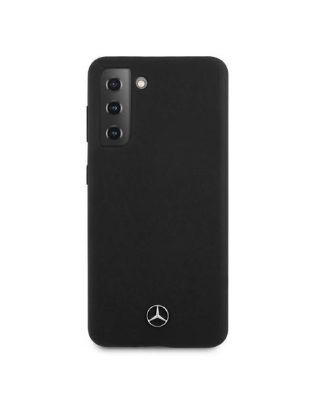 Mercedes Silicone Line dėklas Samsung Galaxy S21+ - juodas Mercedes Silicone Line dėklas Samsung Galaxy S21+ - juodas