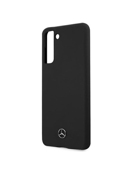 Mercedes Silicone Line dėklas Samsung Galaxy S21+ - juodas Mercedes Silicone Line dėklas Samsung Galaxy S21+ - juodas