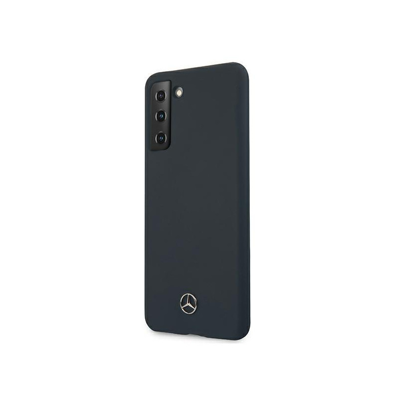 Mercedes Silicone Line dėklas Samsung Galaxy S21+ - mėlynas