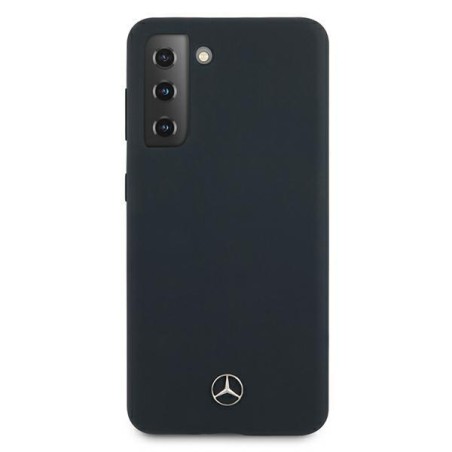 Mercedes Silicone Line dėklas Samsung Galaxy S21+ - mėlynas Mercedes Silicone Line dėklas Samsung Galaxy S21+ - mėlynas