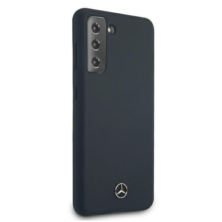 Mercedes Silicone Line dėklas Samsung Galaxy S21+ - mėlynas Mercedes Silicone Line dėklas Samsung Galaxy S21+ - mėlynas