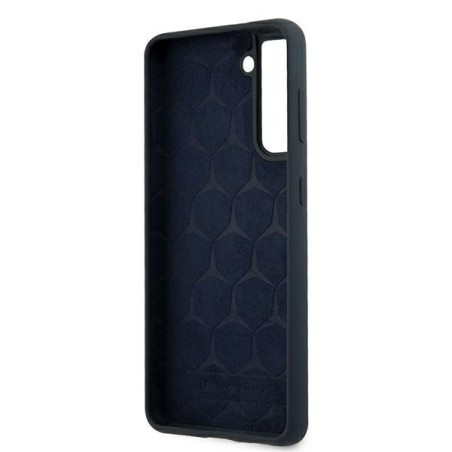 Mercedes Silicone Line dėklas Samsung Galaxy S21+ - mėlynas Mercedes Silicone Line dėklas Samsung Galaxy S21+ - mėlynas