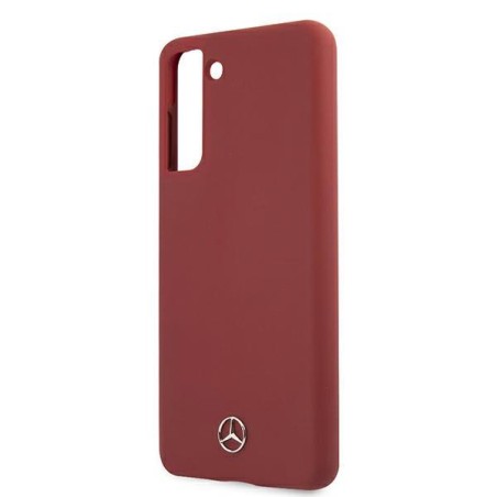 Mercedes Silicone Line dėklas Samsung Galaxy S21+ - raudonas Mercedes Silicone Line dėklas Samsung Galaxy S21+ - raudonas
