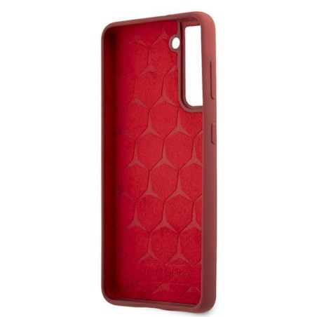 Mercedes Silicone Line dėklas Samsung Galaxy S21+ - raudonas Mercedes Silicone Line dėklas Samsung Galaxy S21+ - raudonas