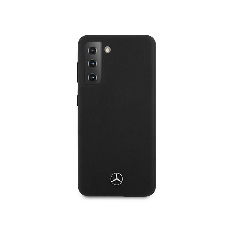 Mercedes Silicone Line dėklas Samsung Galaxy S21 - juodas