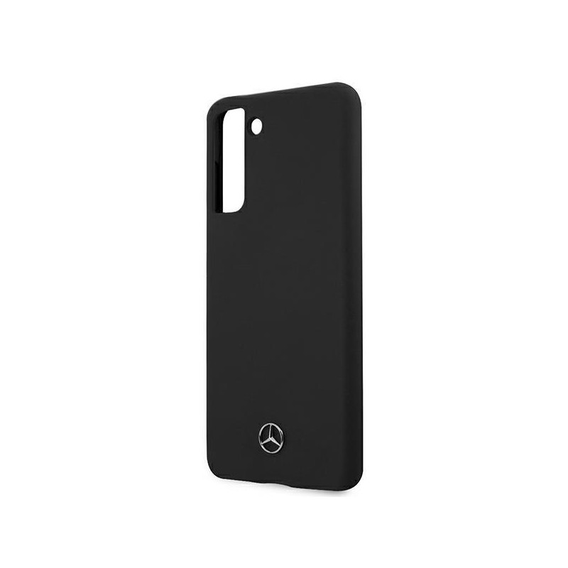Mercedes Silicone Line dėklas Samsung Galaxy S21 - juodas