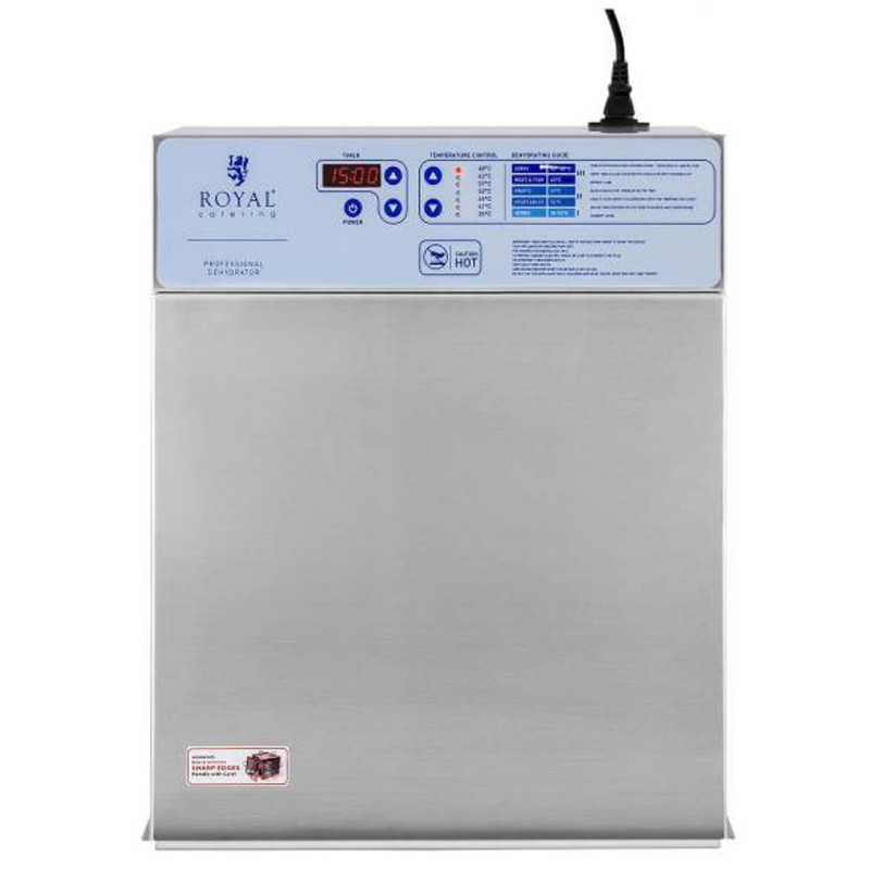 Profesionali pramoninė džiovykla maistui žolelėms vaisiams grybams 57L 1000W 230V