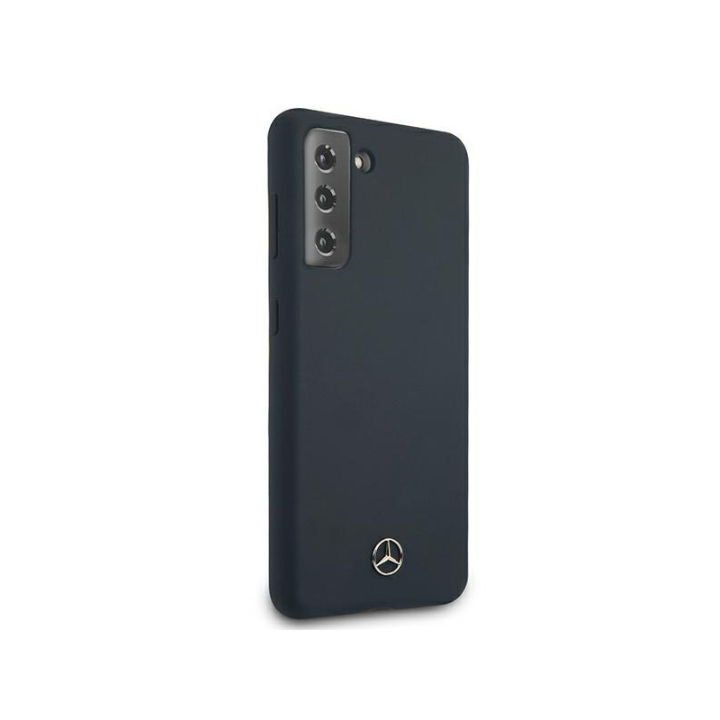 Mercedes Silicone Line dėklas Samsung Galaxy S21 - mėlynas