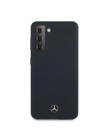 Mercedes Silicone Line dėklas Samsung Galaxy S21 - mėlynas Mercedes Silicone Line dėklas Samsung Galaxy S21 - mėlynas