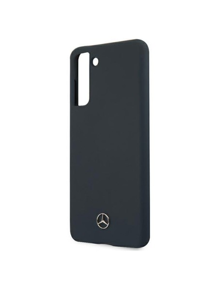 Mercedes Silicone Line dėklas Samsung Galaxy S21 - mėlynas Mercedes Silicone Line dėklas Samsung Galaxy S21 - mėlynas