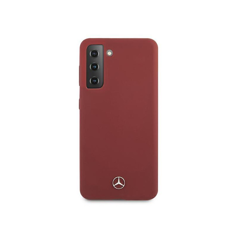 Mercedes Silicone Line dėklas Samsung Galaxy S21 - raudonas