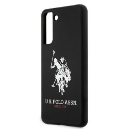 JAV Polo Assn byla Silikono logotipas Samsung Galaxy S21+ – juodas