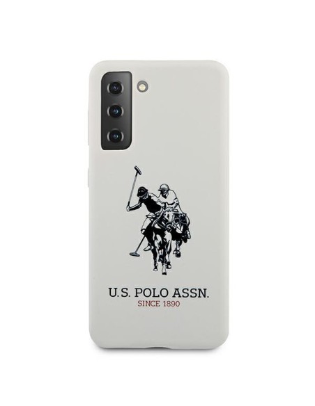 JAV Polo Assn byla Silikono logotipas Samsung Galaxy S21+ – baltas JAV Polo Assn byla Silikono logotipas Samsung Galaxy S21+ – baltas