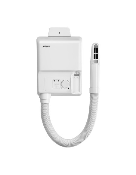 Physa Ultime baseino sieninis viešbučio plaukų džiovintuvas baltas 700W Physa Ultime baseino sieninis viešbučio plaukų džiovintuvas baltas 700W