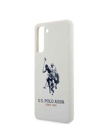 JAV Polo Assn byla Silikono logotipas Samsung Galaxy S21+ – baltas JAV Polo Assn byla Silikono logotipas Samsung Galaxy S21+ – baltas
