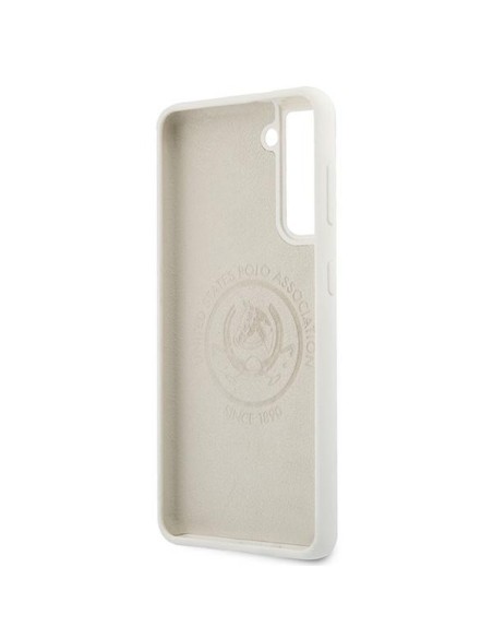 JAV Polo Assn byla Silikono logotipas Samsung Galaxy S21+ – baltas JAV Polo Assn byla Silikono logotipas Samsung Galaxy S21+ – baltas