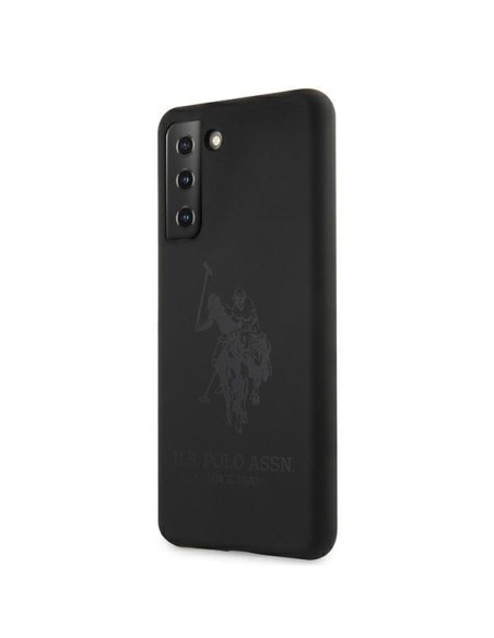 JAV Polo Assn byla Silikoninis tonas, skirtas Samsung Galaxy S21 - juodas JAV Polo Assn byla Silikoninis tonas, skirtas Samsung Galaxy S21 - juodas
