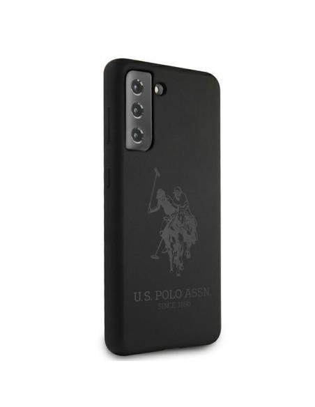 JAV Polo Assn byla Silikoninis tonas, skirtas Samsung Galaxy S21 - juodas JAV Polo Assn byla Silikoninis tonas, skirtas Samsung Galaxy S21 - juodas