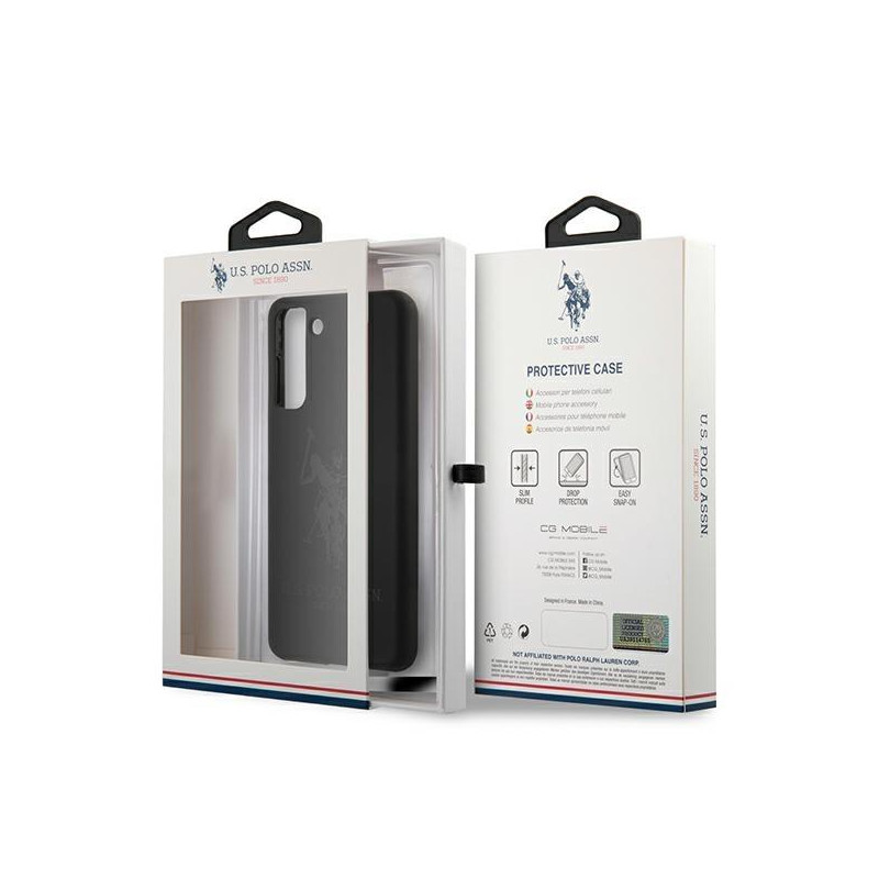 JAV Polo Assn byla Silikoninis tonas, skirtas Samsung Galaxy S21 - juodas