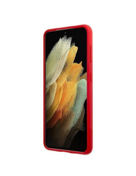 JAV Polo Assn byla Silikoninis tonas Samsung Galaxy S21 – raudonas JAV Polo Assn byla Silikoninis tonas Samsung Galaxy S21 – raudonas