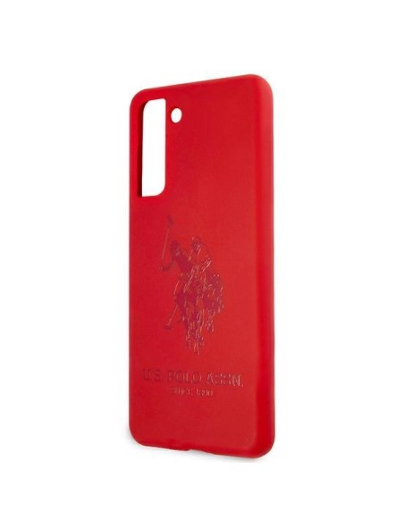 JAV Polo Assn byla Silikoninis tonas Samsung Galaxy S21 – raudonas JAV Polo Assn byla Silikoninis tonas Samsung Galaxy S21 – raudonas