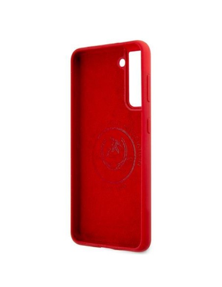 JAV Polo Assn byla Silikoninis tonas Samsung Galaxy S21 – raudonas JAV Polo Assn byla Silikoninis tonas Samsung Galaxy S21 – raudonas