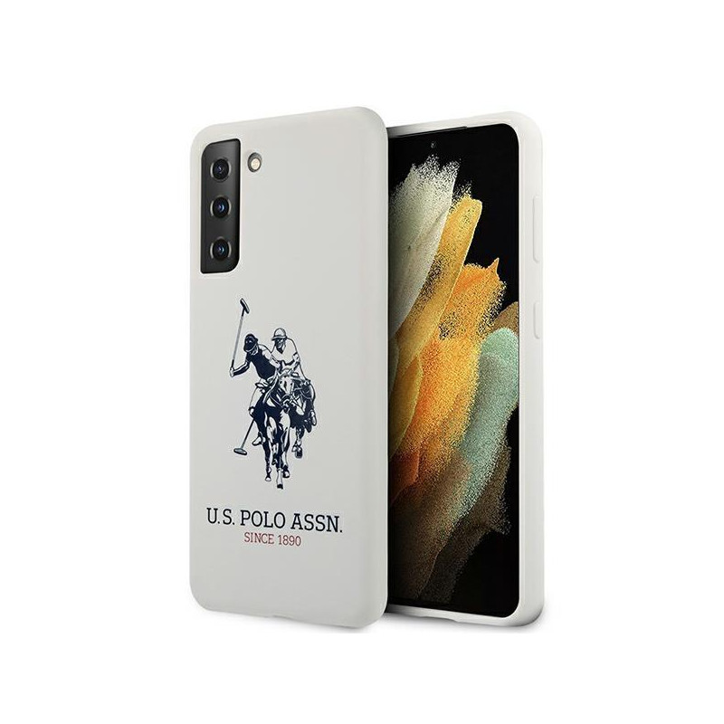 JAV Polo Assn byla „Samsung Galaxy S21“ silikoninis logotipas – baltas