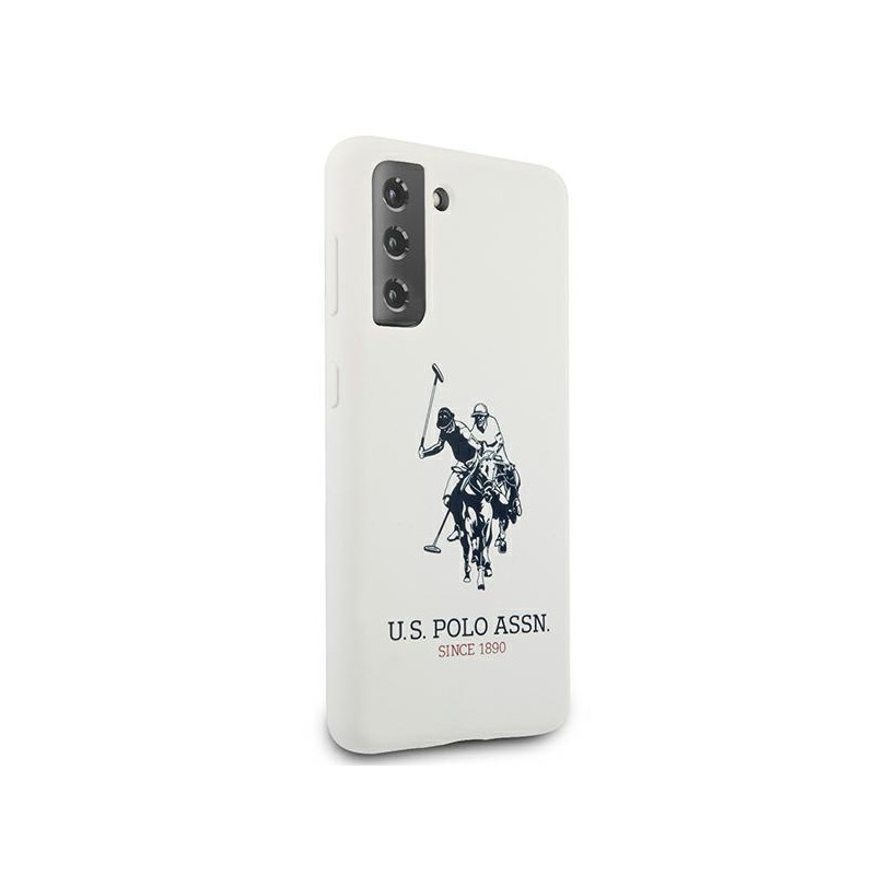 JAV Polo Assn byla „Samsung Galaxy S21“ silikoninis logotipas – baltas