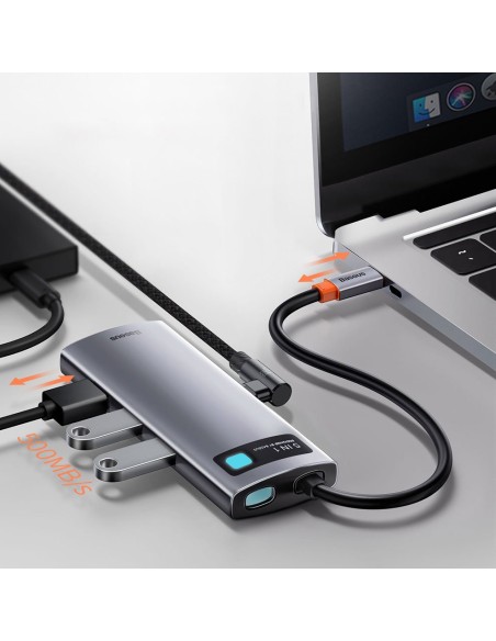 „Baseus Metal Gleam 5in1“ daugiafunkcis C tipo USB koncentratorius – C tipo USB maitinimo tiekimas 100 W / HDMI 4K 30 Hz... „Baseus Metal Gleam 5in1“ daugiafunkcis C tipo USB koncentratorius – C tipo USB maitinimo tiekimas 100 W / HDMI 4K 30 Hz...