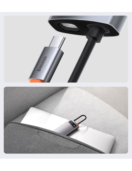 „Baseus Metal Gleam 5in1“ daugiafunkcis C tipo USB koncentratorius – C tipo USB maitinimo tiekimas 100 W / HDMI 4K 30 Hz... „Baseus Metal Gleam 5in1“ daugiafunkcis C tipo USB koncentratorius – C tipo USB maitinimo tiekimas 100 W / HDMI 4K 30 Hz...