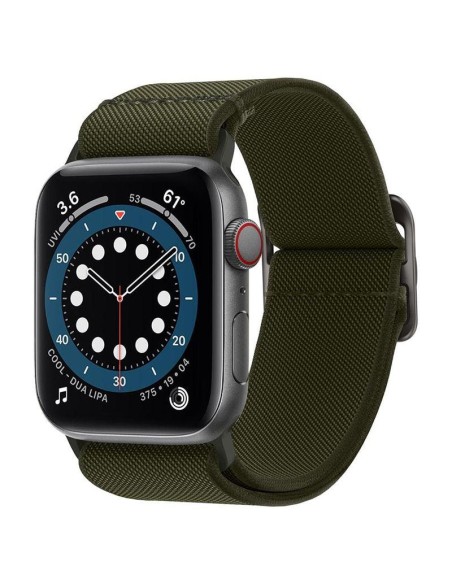 „Spigen Fit Lite“ dirželis, skirtas Apple Watch 4/ 5/ 6/ 7/ 8/ 9/ SE/ Ultra (42/ 44/ 45/ 49 mm) – žalias „Spigen Fit Lite“ dirželis, skirtas Apple Watch 4/ 5/ 6/ 7/ 8/ 9/ SE/ Ultra (42/ 44/ 45/ 49 mm) – žalias