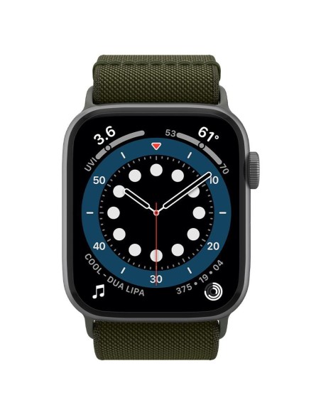 „Spigen Fit Lite“ dirželis, skirtas Apple Watch 4/ 5/ 6/ 7/ 8/ 9/ SE/ Ultra (42/ 44/ 45/ 49 mm) – žalias „Spigen Fit Lite“ dirželis, skirtas Apple Watch 4/ 5/ 6/ 7/ 8/ 9/ SE/ Ultra (42/ 44/ 45/ 49 mm) – žalias